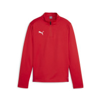 PUMA teamGOAL Haut d'Entraînement 1/4-Zip Enfants Rouge Blanc