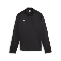 PUMA teamGOAL Haut d'Entraînement 1/4-Zip Enfants Noir Blanc