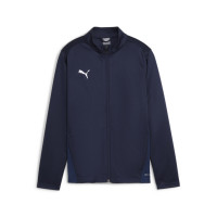 PUMA teamGOAL Trainingsjack Kids Donkerblauw Wit