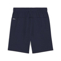 PUMA teamGOAL Short de Foot Enfants Bleu Foncé Blanc