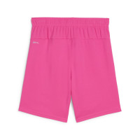 PUMA teamGOAL Short de Foot Enfants Rose Noir