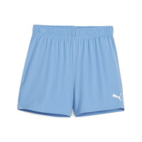 PUMA teamGOAL Short de Foot Femmes Bleu Clair Blanc