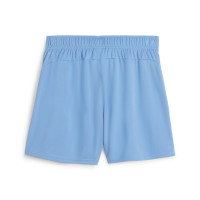 PUMA teamGOAL Short de Foot Femmes Bleu Clair Blanc