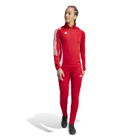 adidas Tiro 24 Haut d'Entraînement 1/4-Zip Femmes Rouge Blanc
