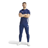 Pantalon d'entraînement adidas Tiro 24 Slim bleu foncé blanc