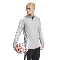 adidas Tiro 24 Haut d'Entraînement 1/4-Zip Gris Clair Blanc