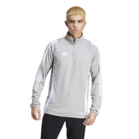 adidas Tiro 24 Haut d'Entraînement 1/4-Zip Gris Clair Blanc