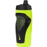 Nike Refuel Bidon Grip 550ML Felgeel Zwart Wit