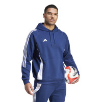 adidas Tiro 24 Sweat Sweat à Capuche Bleu Foncé Blanc