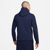 Nike France Tech Fleece Veste 2024-2026 Bleu Foncé Doré