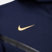 Survêtement polaire Nike France Tech 2024-2026 Bleu foncé doré