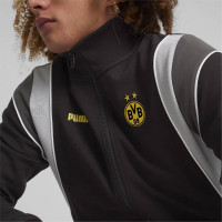 PUMA Borussia Dortmund FtblArchive Survêtement Full-Zip 2023-2024 Noir Gris Jaune