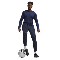 PUMA teamGOAL Pantalon d'Entraînement Bleu Foncé Blanc