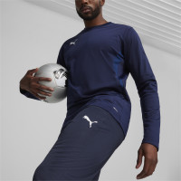 PUMA teamGOAL Pantalon d'Entraînement Bleu Foncé Blanc