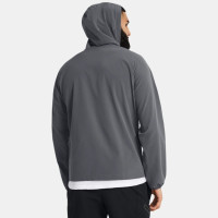 Under Armour Stretch Woven Veste à Capuche Gris Noir