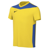Nike Park Derby IV Voetbalshirt Kids Geel Blauw Zwart