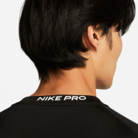 Sous-maillot à manches longues Nike Pro noir blanc