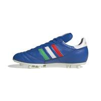 adidas Copa Mundial Italie Gazon Naturel Chaussures de Foot (FG) Bleu Vert Blanc Rouge