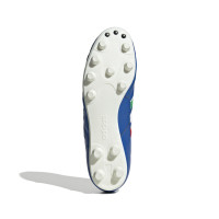 adidas Copa Mundial Italie Gazon Naturel Chaussures de Foot (FG) Bleu Vert Blanc Rouge
