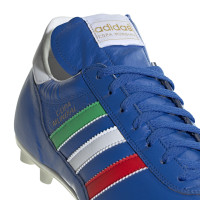 adidas Copa Mundial Italie Gazon Naturel Chaussures de Foot (FG) Bleu Vert Blanc Rouge