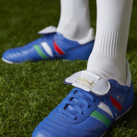 adidas Copa Mundial Italie Gazon Naturel Chaussures de Foot (FG) Bleu Vert Blanc Rouge