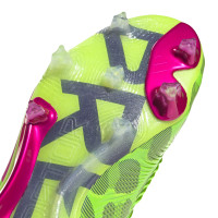 adidas Predator Elite Gazon Naturel Chaussures de Foot (FG) Vert Rose Mauve