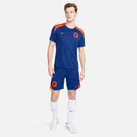 Nike Nederland Strike Trainingsshirt 2024-2026 Blauw Oranje