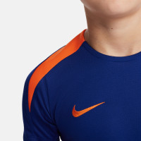 Nike Pays-Bas Strike Maillot d'Entraînement 2024-2026 Enfants Bleu Orange
