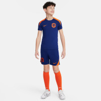 Nike Pays-Bas Strike Maillot d'Entraînement 2024-2026 Enfants Bleu Orange
