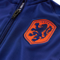 Survêtement zippé Nike Netherlands Strike 2024-2026 pour bébé bleu orange