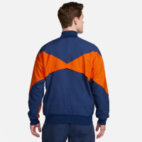 Veste d'entraînement Nike Netherlands Strike Anthem 2024-2026 bleu orange blanc