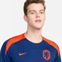 Nike Pays-Bas Strike Maillot d'Entraînement 2024-2026 Bleu Orange