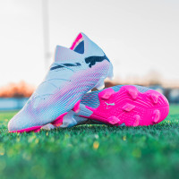 PUMA Future 7 Ultimate Gras / Kunstgras Voetbalschoenen (MG) Wit Roze Zwart