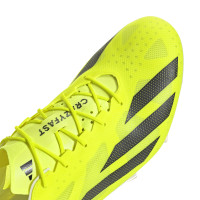 adidas X Crazyfast+ Gazon Naturel Chaussures de Foot (FG) Jaune Vif Noir Blanc
