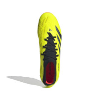adidas Predator Pro Gazon Naturel Gazon Artificiel Chaussures de Foot (MG) Jaune Vif Noir Rouge