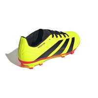adidas Predator League Gras Voetbalschoenen (FG) Kids Felgeel Zwart Rood