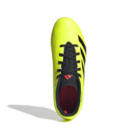 adidas Predator League Gras Voetbalschoenen (FG) Kids Felgeel Zwart Rood
