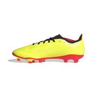 adidas Predator League Gazon Naturel Chaussures de Foot (FG) Jaune Vif Noir Rouge