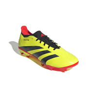 adidas Predator League Gazon Naturel Chaussures de Foot (FG) Jaune Vif Noir Rouge