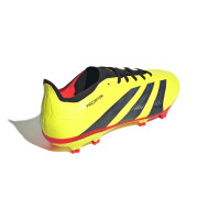 adidas Predator League Gazon Naturel Chaussures de Foot (FG) Jaune Vif Noir Rouge