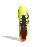 adidas Predator League Gazon Naturel Chaussures de Foot (FG) Jaune Vif Noir Rouge