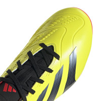 adidas Predator League Gazon Naturel Chaussures de Foot (FG) Jaune Vif Noir Rouge
