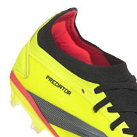 adidas Predator Pro Gazon Naturel Chaussures de Foot (FG) Jaune Vif Noir Rouge