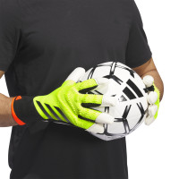 adidas Predator Pro Hybrid Gants de Gardien de But Jaune Vif Noir Rouge