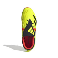 adidas Predator Elite FT Gazon Naturel Chaussures de Foot (FG) Enfants Jaune Vif Noir Rouge