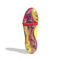 adidas Predator Elite FT Gras Voetbalschoenen (FG) Felgeel Zwart Rood