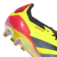 adidas Predator Elite FT Gras Voetbalschoenen (FG) Felgeel Zwart Rood