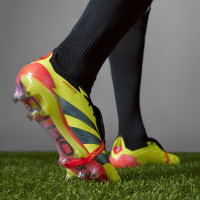 adidas Predator Elite FT Gras Voetbalschoenen (FG) Felgeel Zwart Rood