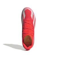 adidas X Crazyfast Elite Gazon Naturel Chaussures de Foot (FG) Enfants Rouge Vif Blanc Jaune