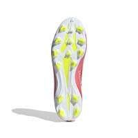 adidas X Crazyfast League Gazon Naturel Gazon Artificiel Chaussures de Foot (MG) Rouge Vif Blanc Jaune